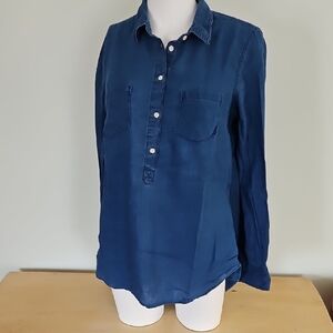 Merona Denim Blue Button-Up Shirt